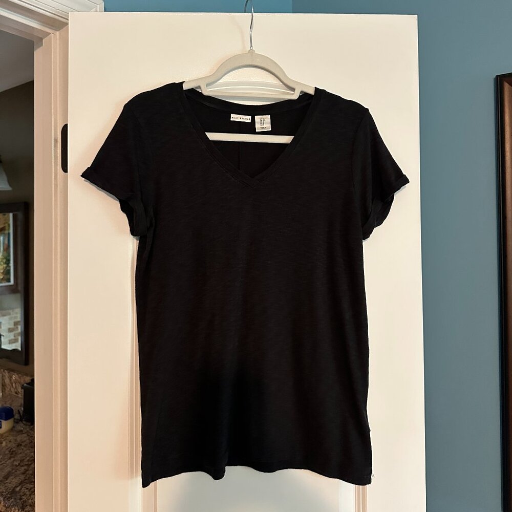 NWOT Max Studio Charcoal Grey T-Shirt S